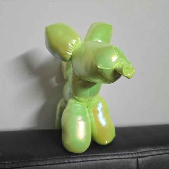 Neon Green Halloween Balloon Dog Plush Stuffed Animal 8” Long Cute - Picture 6 of 8